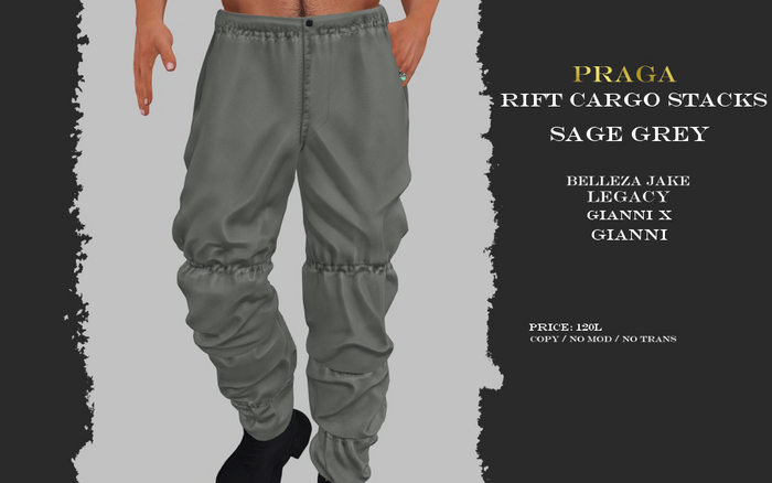 Praga Rift Cargo stacks - Sage Grey