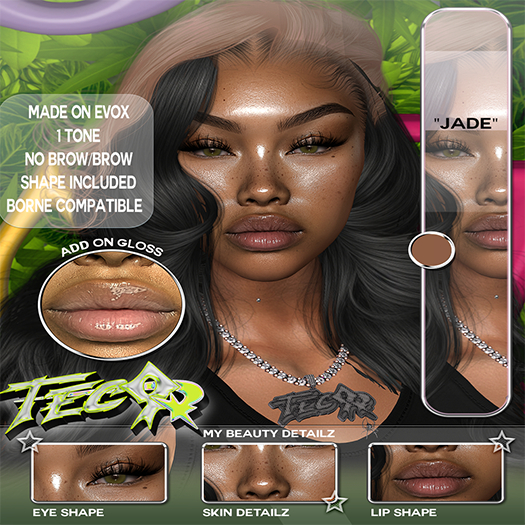 Second Life Marketplace - ![TEC9] JADE SKIN | BORNE =SPACE TONE=