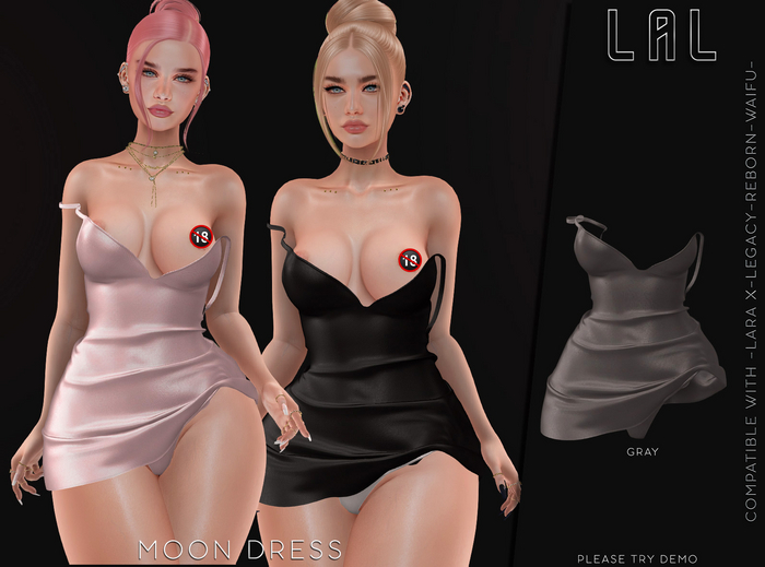 -LAL-Moon  Dress [ GRAY  ]