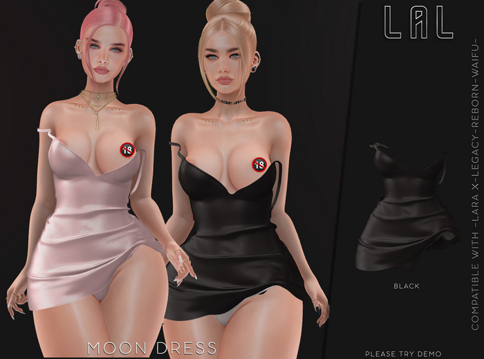 -LAL-Moon  Dress [ BLACK ]