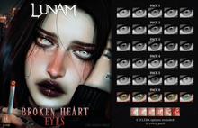 LUNAM ⋅ ⋆☽︎⋅ Broken Heart Eyes ⋅☾⋆ ⋅ PACK6