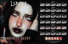 LUNAM ⋅ ⋆☽︎⋅ Broken Heart Eyes ⋅☾⋆ ⋅ PACK5