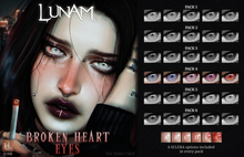 LUNAM ⋅ ⋆☽︎⋅ Broken Heart Eyes ⋅☾⋆ ⋅ PACK4