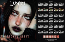 LUNAM ⋅ ⋆☽︎⋅ Broken Heart Eyes ⋅☾⋆ ⋅ PACK2