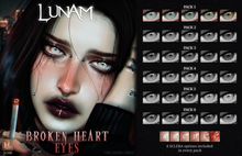 LUNAM ⋅ ⋆☽︎⋅ Broken Heart Eyes ⋅☾⋆ ⋅ PACK1