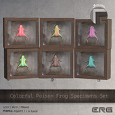 (:ERG:) Colorful Poison Frog Specimens Set