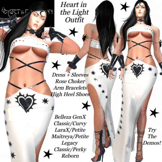 ART & FASHION - HEART IN THE LIGHT OUTFIT