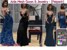 5057 Aida Mesh Gown - [Fatpack]