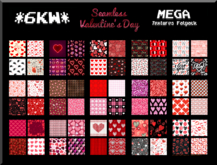 *6KW* FULL PERM Seamless Valentine's Day MEGA TEXTURES FATPACK