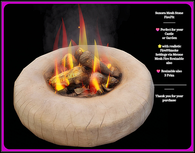 Sunora Mesh Stone FirePit