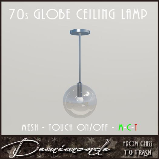 [CYN] 1970s Globe Ceiling Lamp