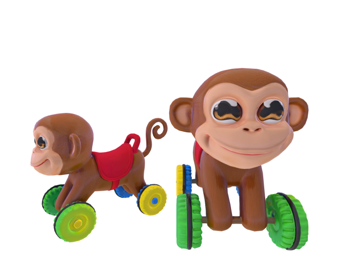 HB: Child's Monkey Ride On Toy FuLL PERM