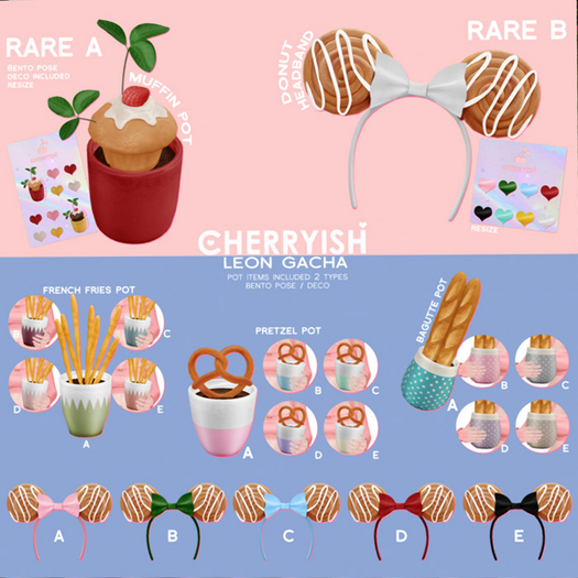 ::CHERRYISH:: Leon Gacha - Muffin Pot - RARE
