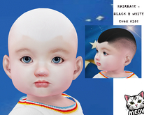 *MEOW* Hairbase - BLACK & WHITE EVOX KIDS   GIFT :)