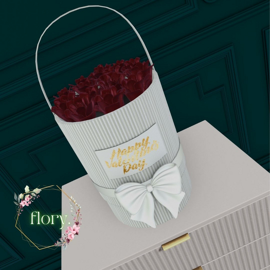 flory. - Valentine Bloom Basket