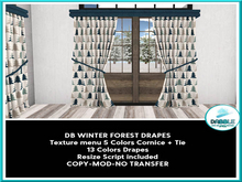 DB WINTER FOREST DRAPES  add me