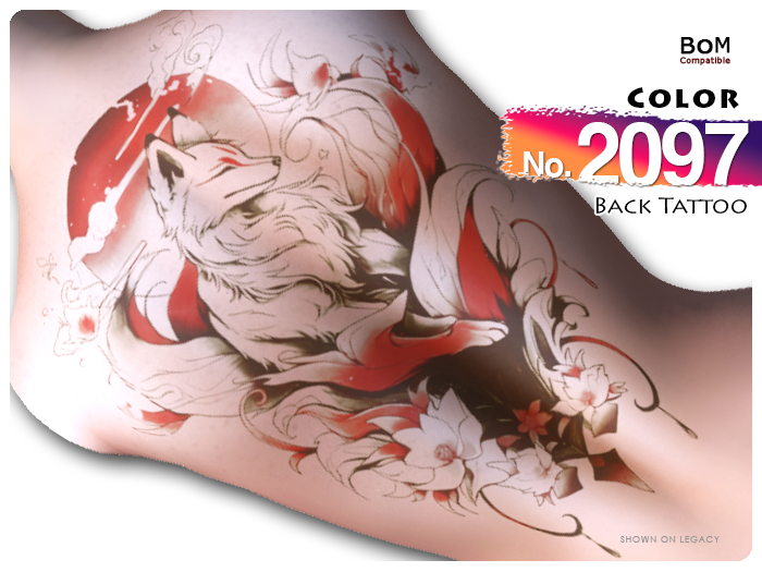 (Back Tattoo) No.2097 Color