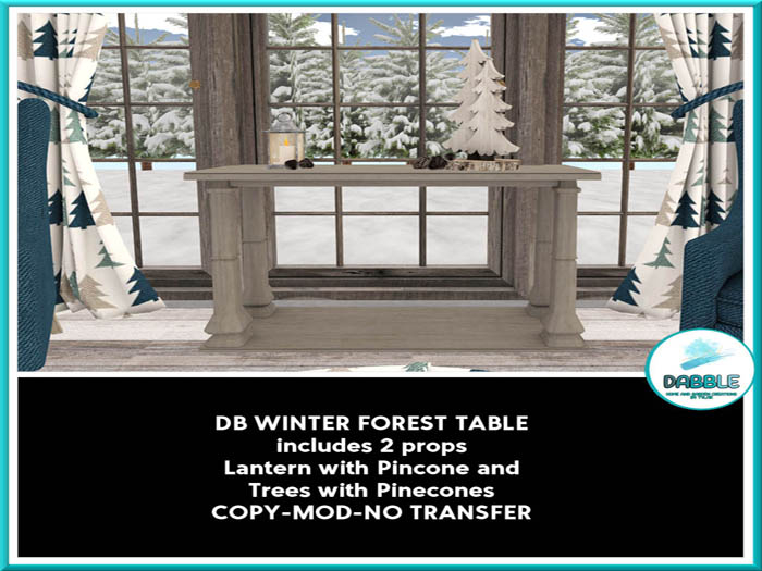 DB WINTER FOREST TABLE  add me