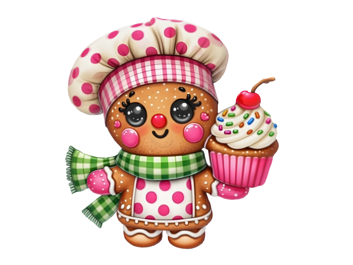 Gingerbread Baker with Cupcake FULL PERM