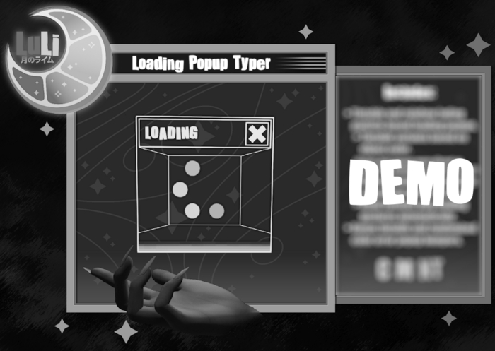(LuLi) Loading Popup Typer DEMO