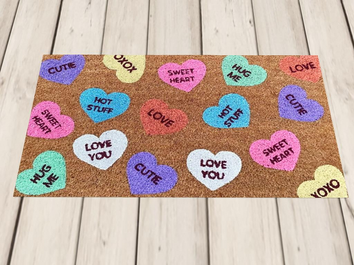 Rug- Valantines Hearts  Boxed