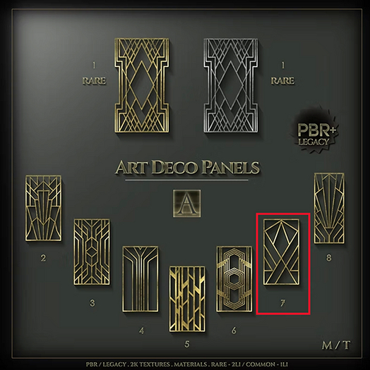 Architect. Art Deco Panel #7 ( Common )