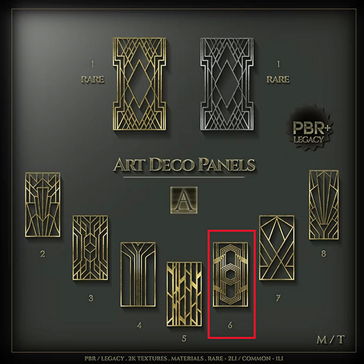 Architect. Art Deco Panel #6 ( Common )