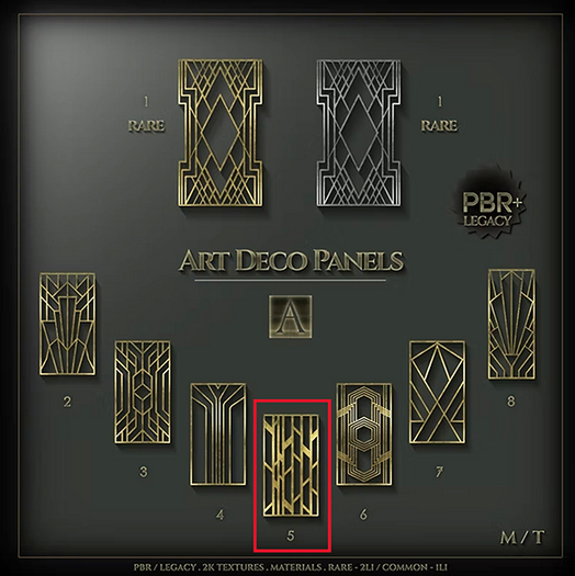 Architect. Art Deco Panel #5 ( Common )