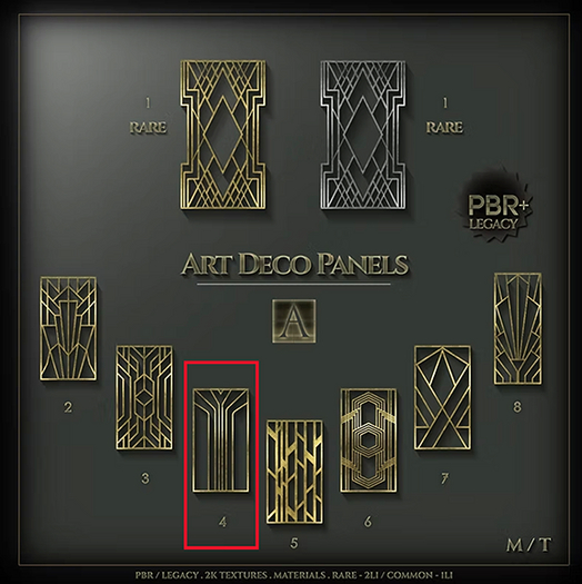 Architect. Art Deco Panel #4 ( Common )