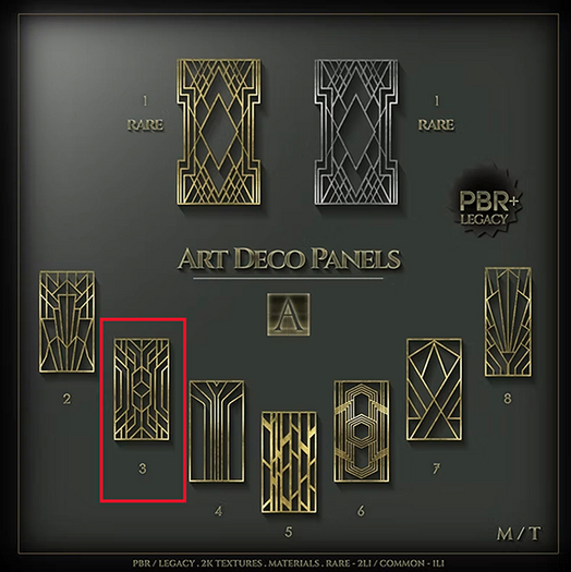Architect. Art Deco Panel #3 ( Common )