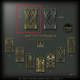 Architect. (Gold) Art Deco Panel #1 ( RARE )