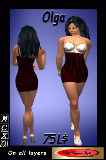 Olga red dress