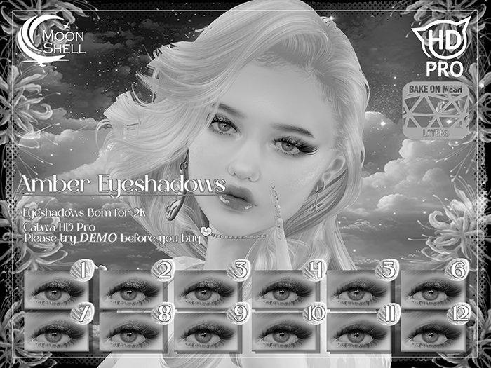 Moon Shell - Amber Eyeshadows Catwa HD Pro 2K Demo