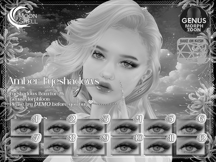 Moon Shell - Amber Eyeshadows Genus Morph Toon 2K Demo