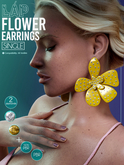 Flower Earrings by LAP (Yellow)