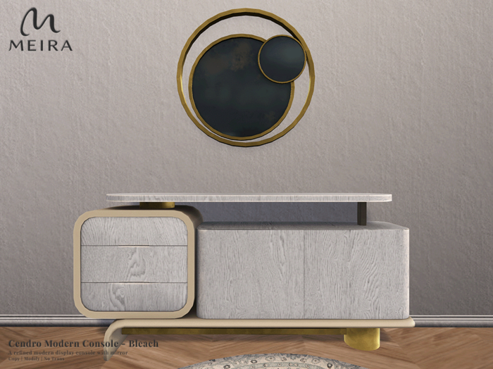 Meira Cendro Modern Console - Bleach