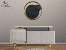 Meira Cendro Modern Console - Bleach