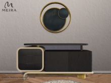 Meira Cendro Modern Console - Ebony