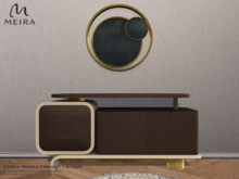 Meira Cendro Modern Console - Chestnut