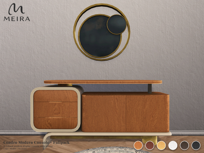 Meira Cendro Modern Console - Fullpack