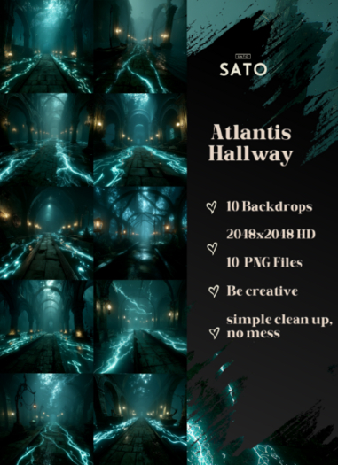 SATO - Atlantis Hallway backdrops (UNPACK)