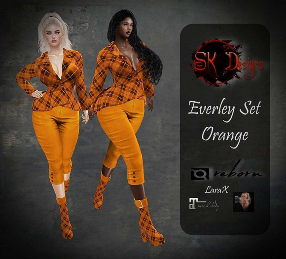.::SKD::. Everley Set V2 {ORANGE} [ADD ME]