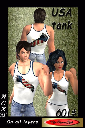 Usa white tank