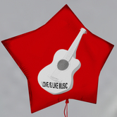 Love is Like Music balloon  
