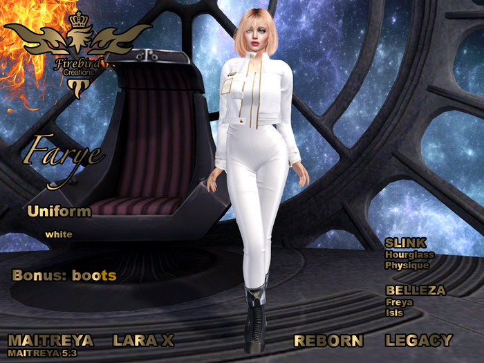 Firebird Farye Uniform white