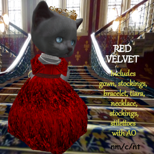 NN Dinkies Gown - Red Velvet