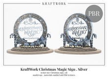 KraftWork Christmas Magic Sign . Silver (Add Me)