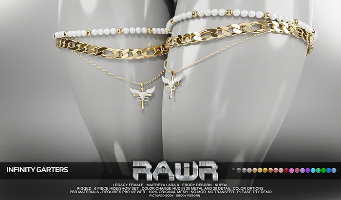 RAWR! Infinity Garters (add me)