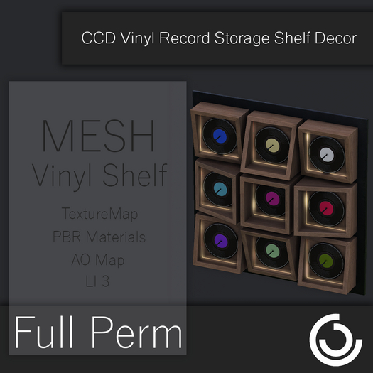 MESH Vinyl Record Storage Shelf Decor
