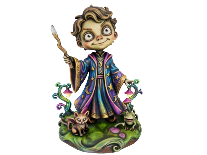 HB: Wizard Boy Statue FuLL PERM